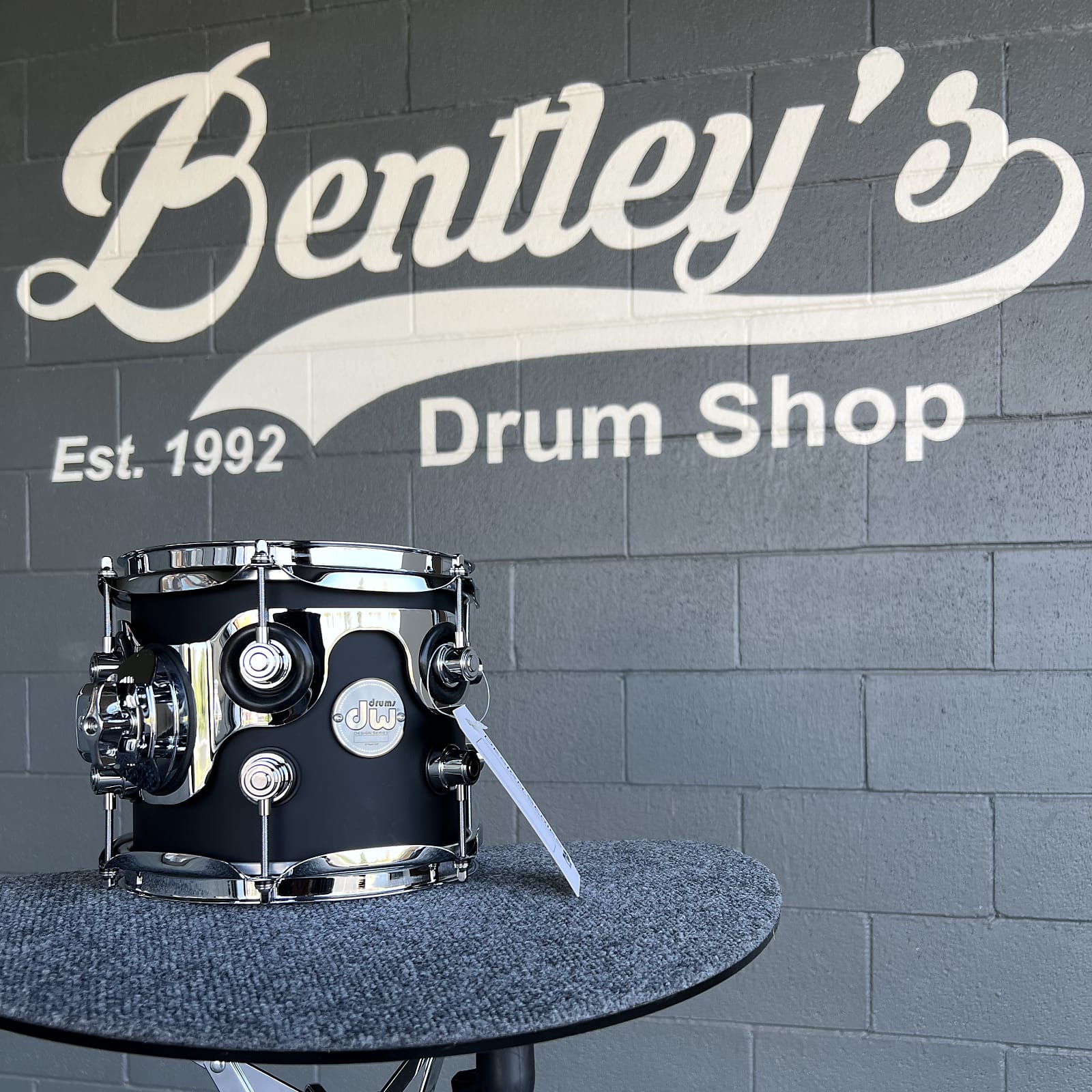 DW Design Series 7x8" Rack Tom in Satin Black